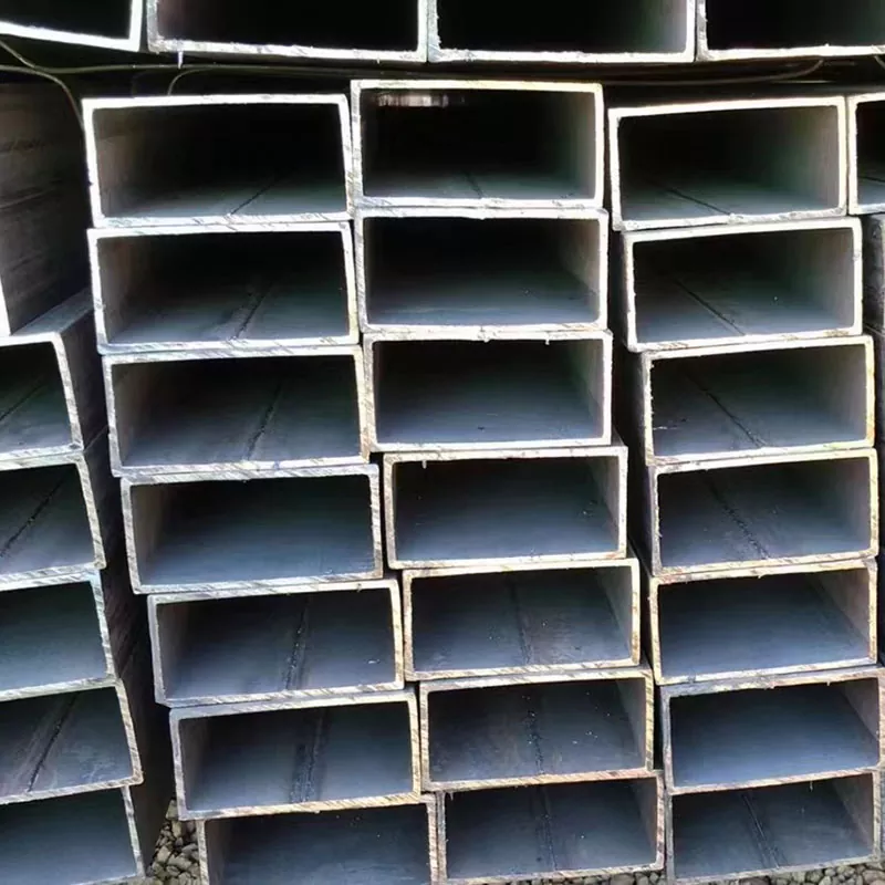 సన్నని గోడల నలుపు దీర్ఘచతురస్రాకార ట్యూబ్